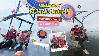 High In The Sky! 🪂 Our Crazy First Time Parasailing in Sabah! 💥