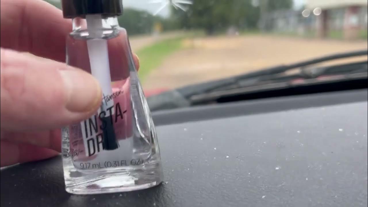 Fix windshield crack with nail polish YouTube