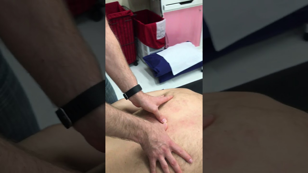 Thoracic mob/manip cross hand technique