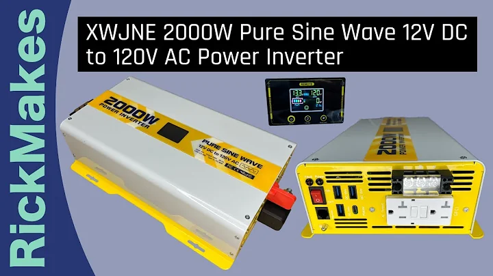 XWJNE 2000W Pure Sine Wave 12V DC to 120V AC Power Inverter