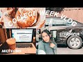 COLLEGE WEEK IN MY LIFE | MIDTERMS, CAR ACCIDENT, POWER OUTAGE, AND MORE STUDYING