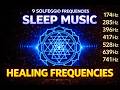 Solfeggio Frequencies Black Screen 🌙 Fall Asleep in Minutes (Deep Healing)