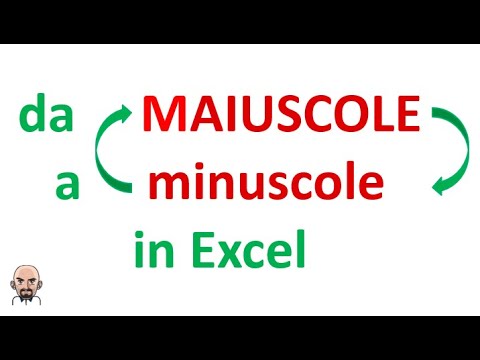 Video: Dove sono maiuscole e minuscole in Excel?