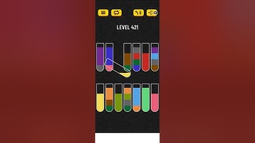 Water sort puzzle level 421