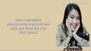 Idon'twannabeyouanymore - Anneth Delliecia cover (Lirik)