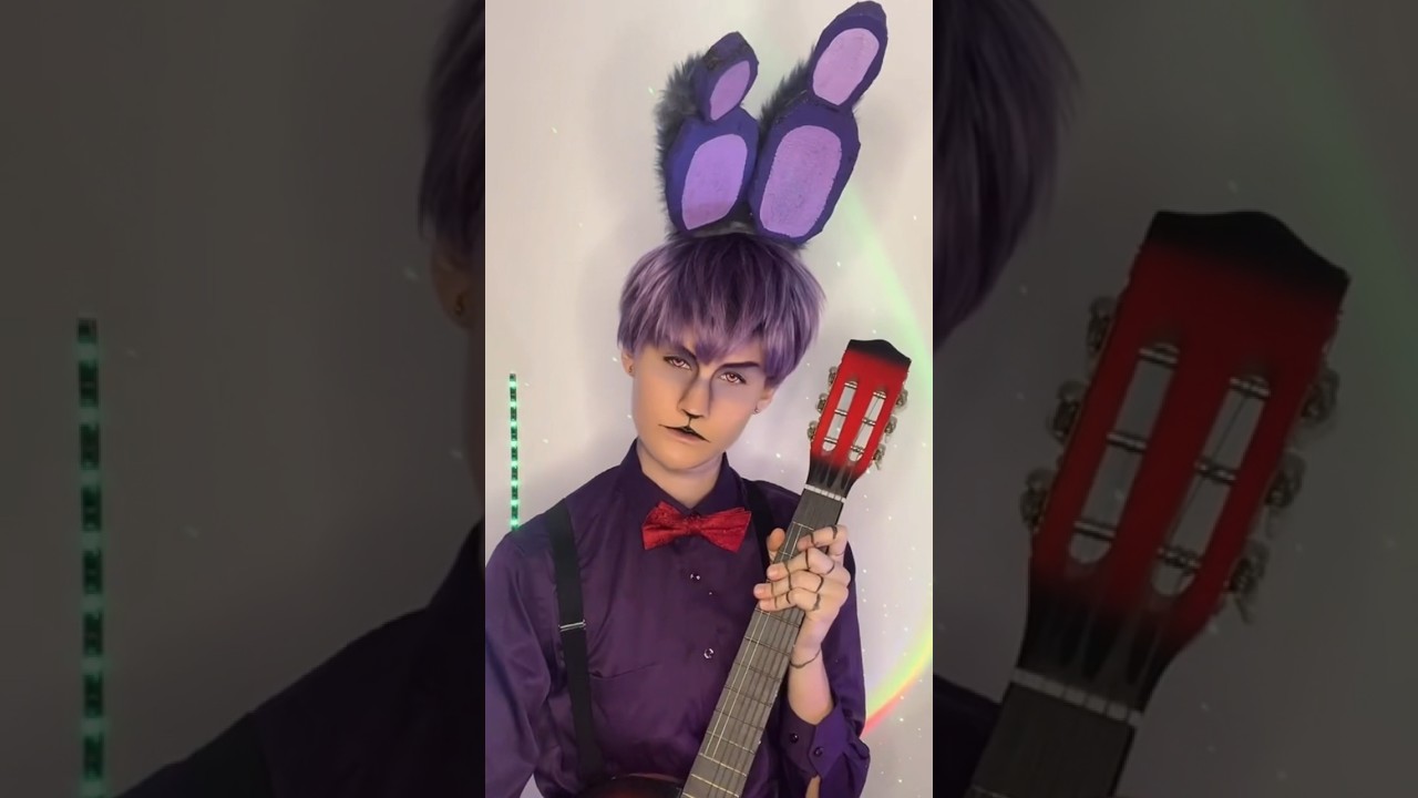 it's not Withered Bonnie but just simple Bonnie cosplay 😉 #fnaf