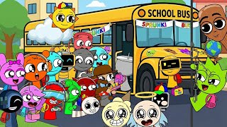 Sprunki’s First Day at School 🚌👨‍🏫 Paper Gamebook Adventure screenshot 1
