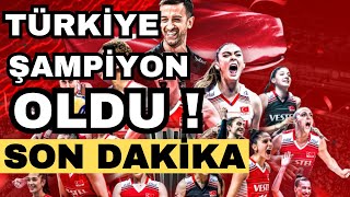 SON DAKİKA!! ŞAMPİYON OLDUK VOLEYBOL A Milli Kadın Voleybol Takımı, 2023 CEV Avrupa Şampiyon olduk