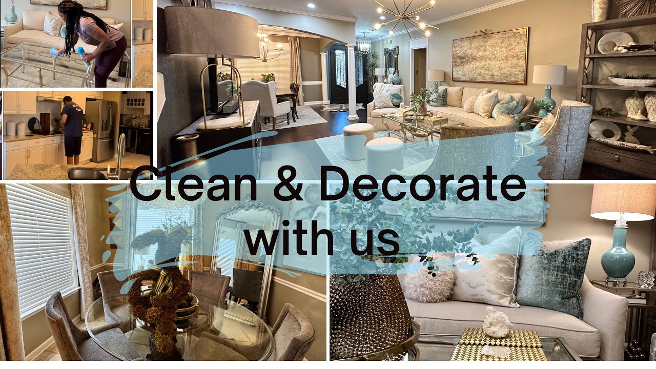 Clean and Decorate with me and the hubby New Furniture Arrived Early