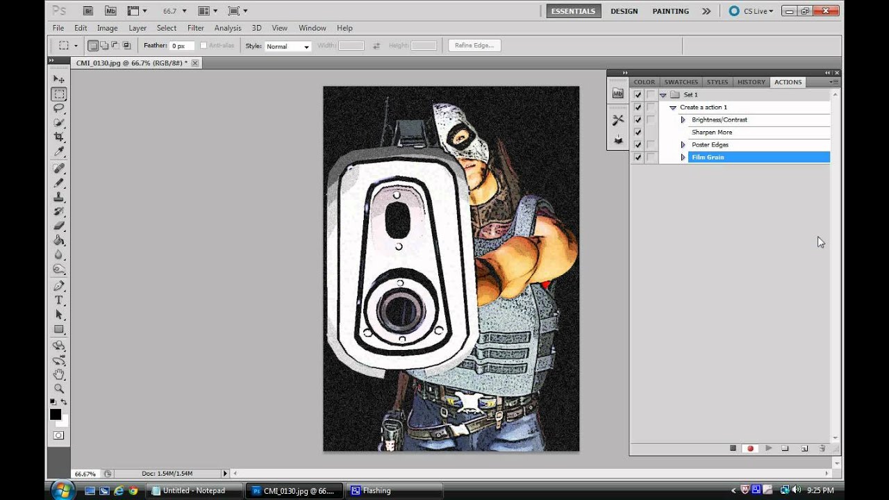 Creating a Action and Saving it in CS5 YouTube