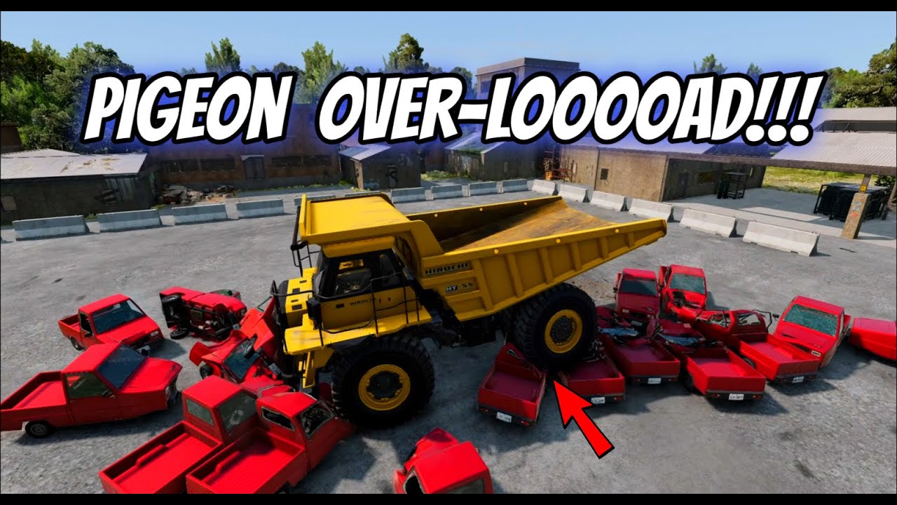 How Many Pigeons Does It Take To Stop A Dump Truck ? - Beam Ng Drive