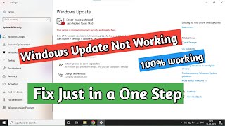 How to fix "Windows Update Service Missing from Services" in single step?