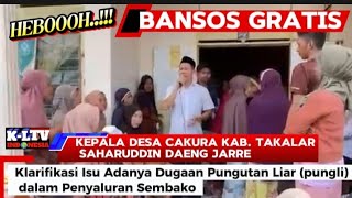 Bansos Gratis, Kepala Desa Cakura Klarifikasi Isu Dugaan Pungli.