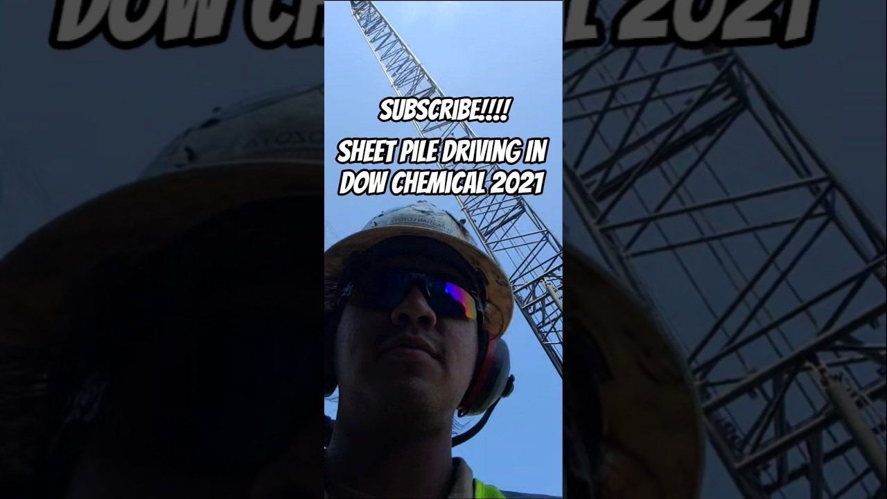 Sheet Pile Driving In Dow Chemical 
