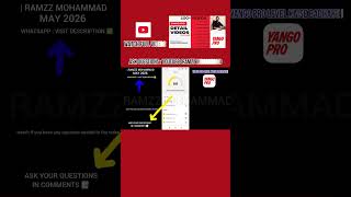 ASK YOUR QUESTIONS ABOUT YANGO PRO IN COMMENTS #ramzzmohammad #yangopro #yango #ytshorts #foryou