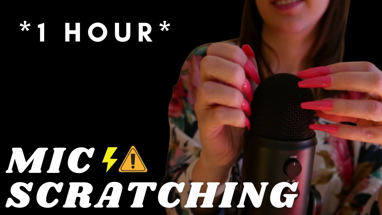 ASMR - [+ 1 HOUR] FAST AND INTENSE MIC SCRATCHING without cover for ...