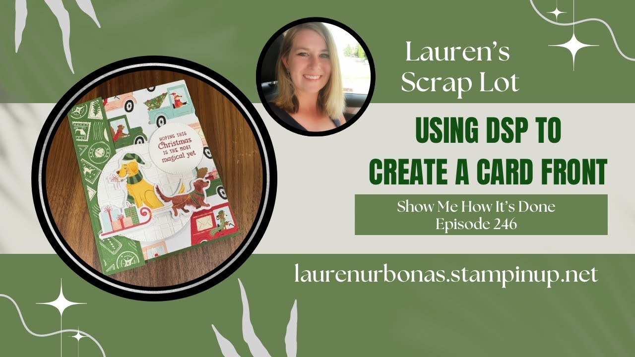Using DSP To Create a Card Front/ Easy Cardmaking/ Show Me How Its Done ...