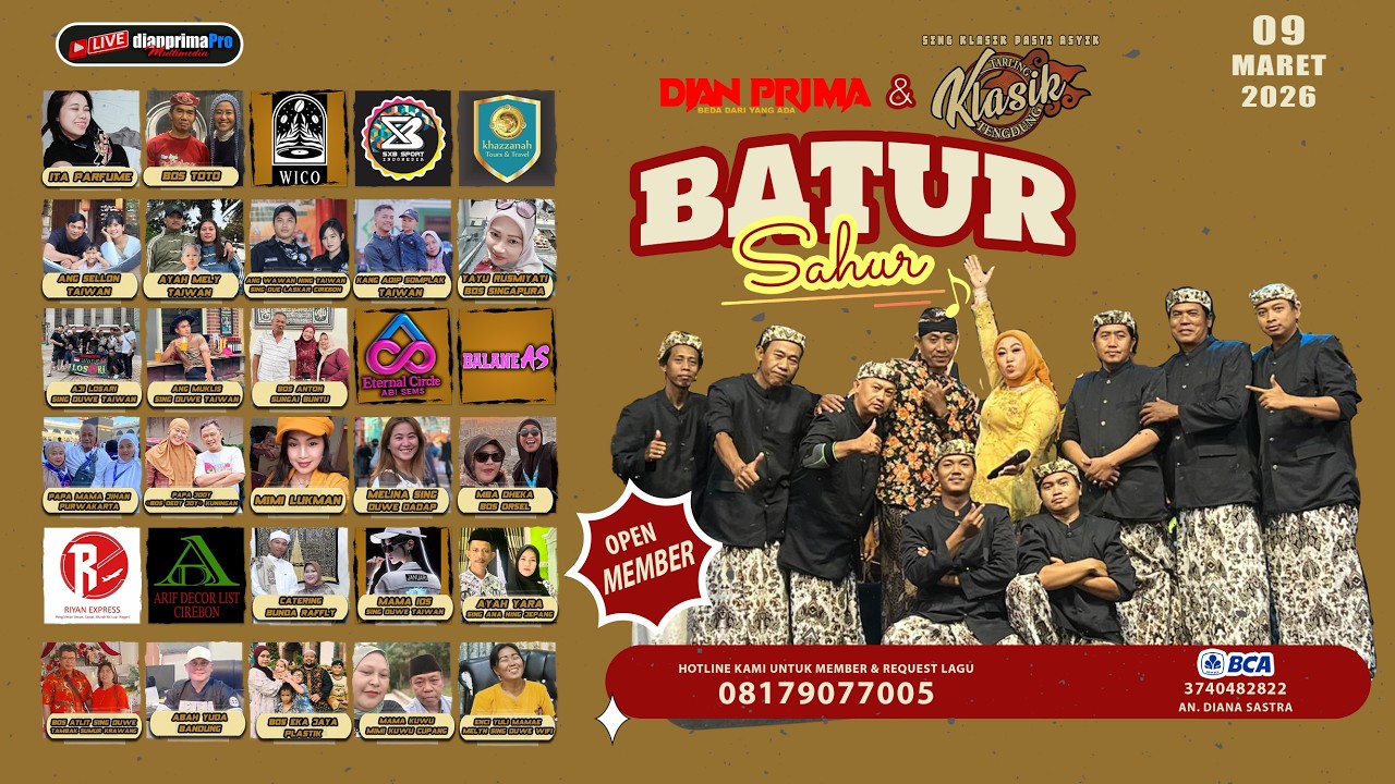 🔴BATUR SAHUR Tarling Klasik Tengdung || 09 Maret 2026