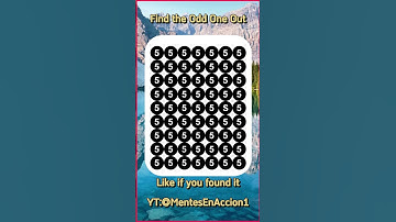 Find the ODD One Out - Numbers and Letters Edition