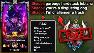 Toxic 16 year old 'Challenger Wannabe' get exposed by a real Challenger player