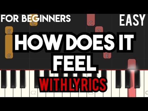 HOW DOES IT FEEL ( LYRICS ) - AVRIL LAVIGNE | SLOW & EASY PIANO
