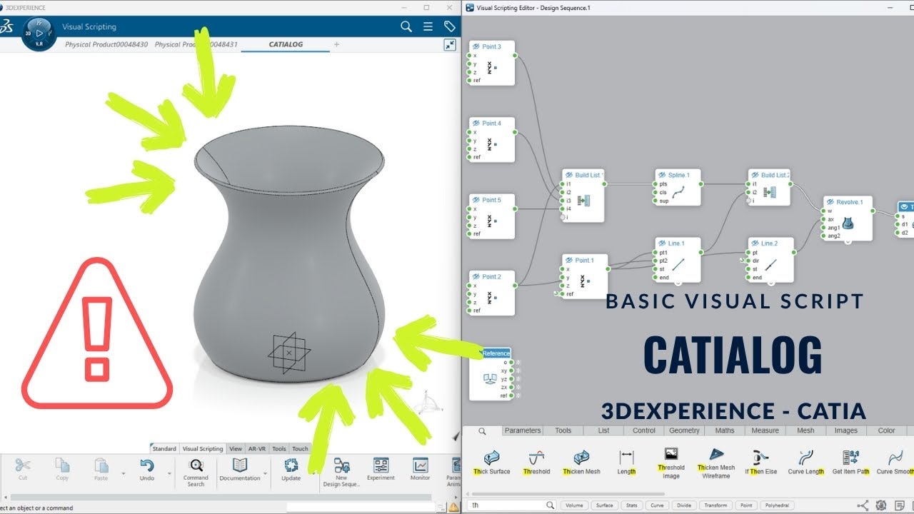 3DEXPERIENCE Visual Scripting | CATIA Automation Tutorial - CATIALOG ...