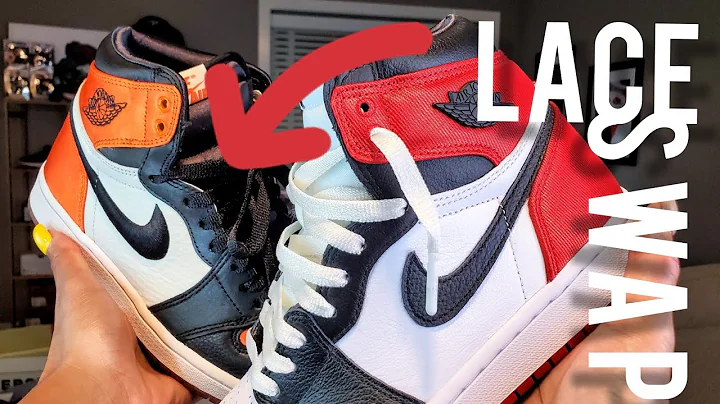 BEST LACE SWAP for Women's Jordan 1 Satin Shattered Backboard and Black Toe - No Extras Needed!