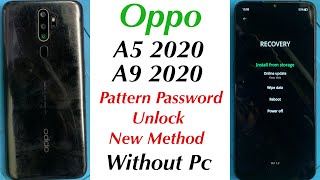 Oppo a5 2020 pattern password unlock without pc new method 100% working