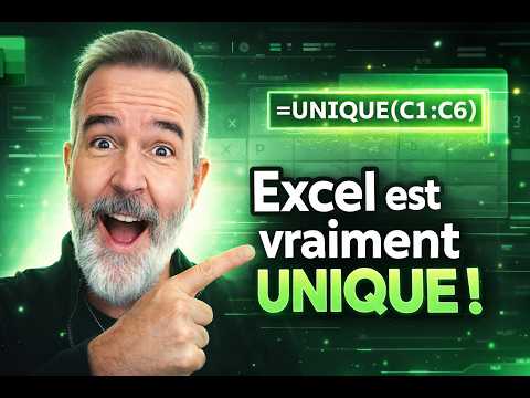 Excel - The UNIQUE function explained in 3 minutes flat (fully dynamic!) 🔥