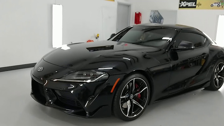 2020 Toyota Supra GR tinted with Xpel XR Black Ceramic 5% Limo Tint. #TintWaiver Tint Man Tinting