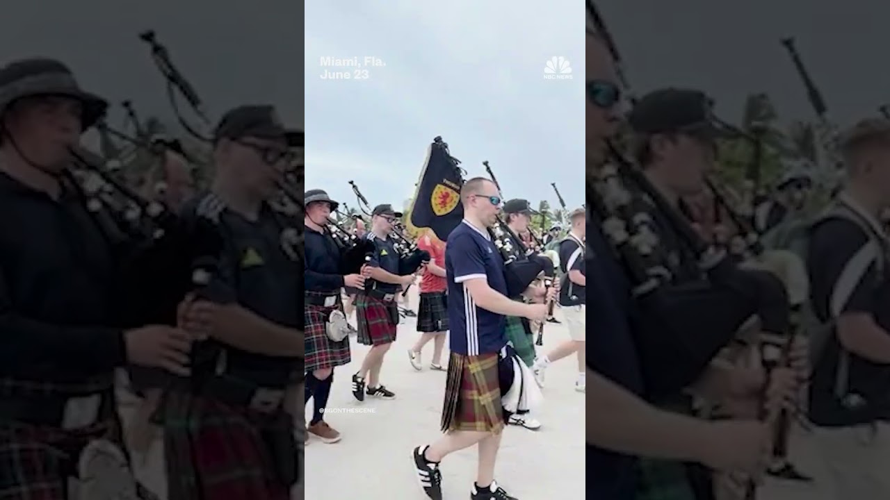 Scotland’s Tartan Army takes over Miami Beach Scotland’s Tartan Army takes over Miami Beach