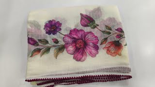 New arrival LIZA Border soft cotton sarees// (9/4/26)#trending#cotton#saree#linen#onlineshopping screenshot 2