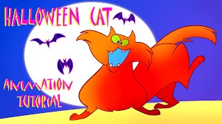 HALLOWEEN CAT Animation Tutorial