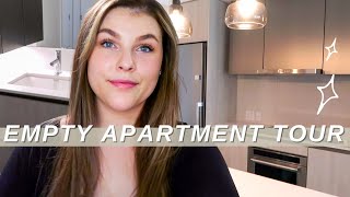 Empty Toronto Apartment Tour One Bedroom Apartment Tour Unpacking Vlog