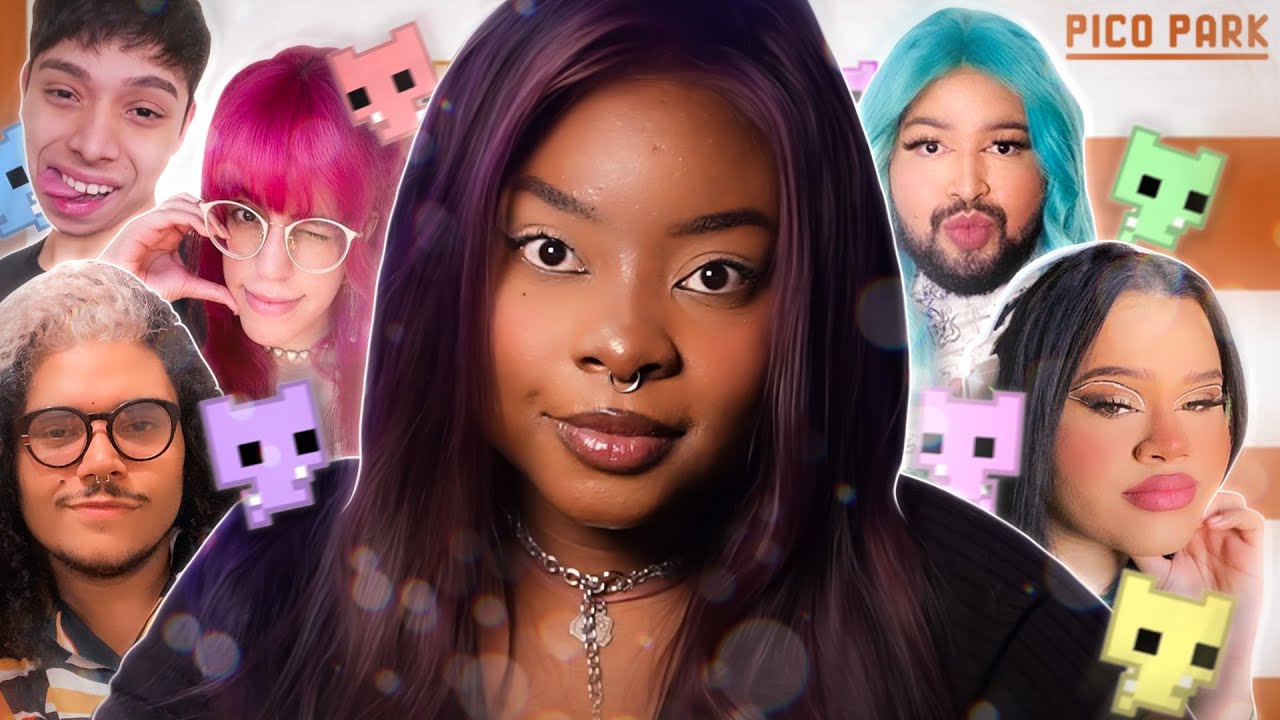 Jinkiwinkki jogando PICO PARK com Beeh Neto, Clarity, Daiane, Koni, Lys, Shimas & Zeri Bolos