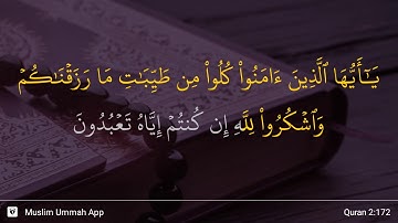 سوره بقره آیه 172