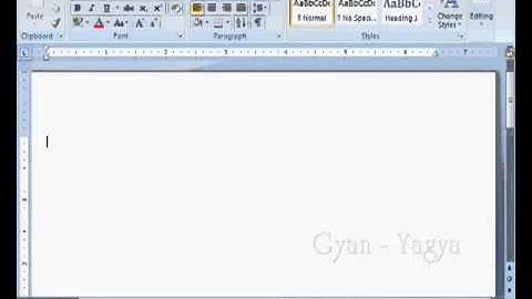MS Word 2007 in Hindi Introduction of MS Word 2007,Quick Access Toolbar,Ribbon) Part 1
