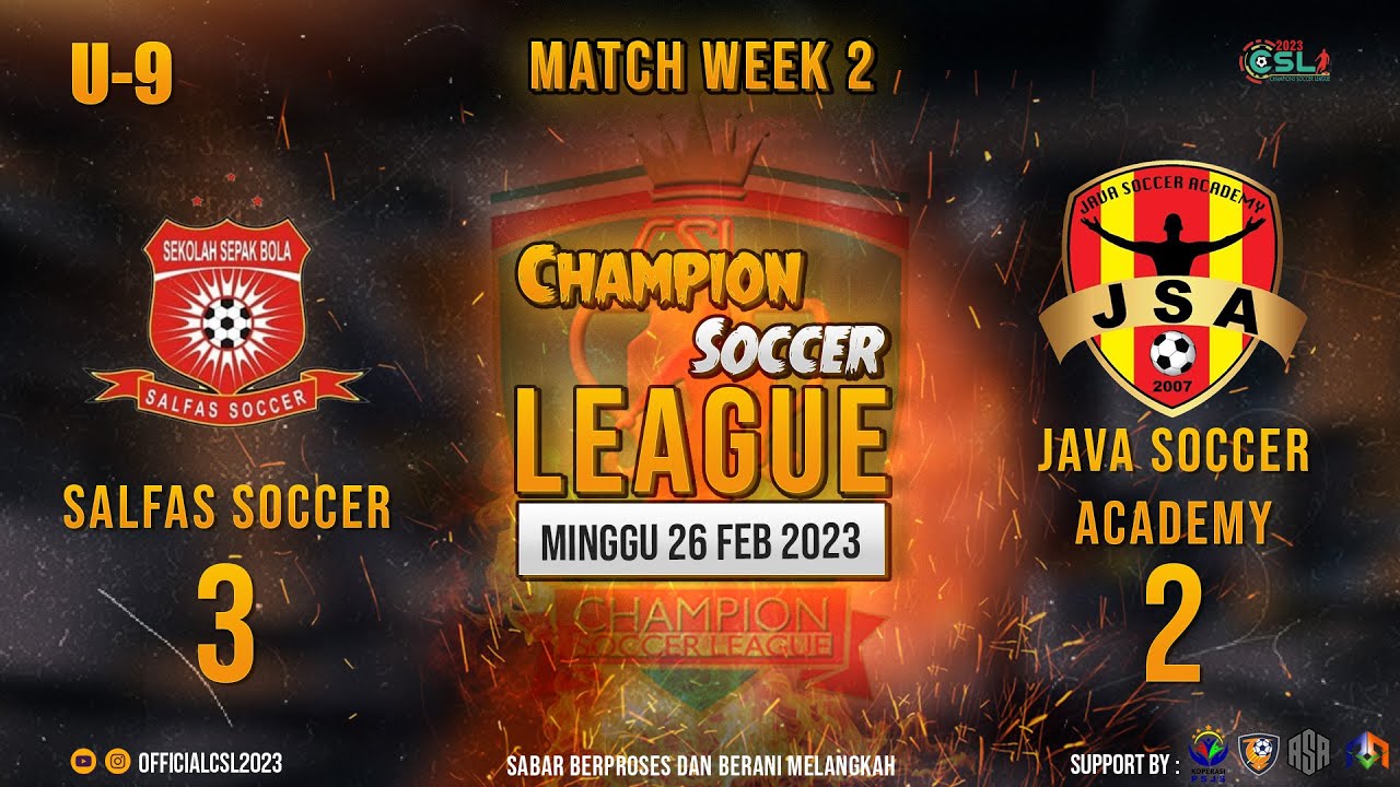 CSL 2023 U9 WEEK 2 SALFAS SOCCER 23 JAVA SOCCER ACADEMY YouTube