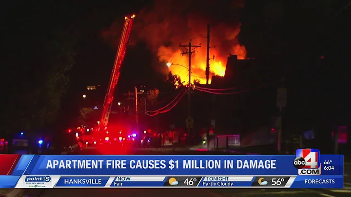 Apartment fire displaces 15 people, causes $1 million in damage to 12 units