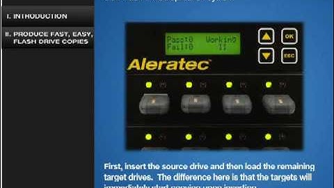 Aleratec 1:11 USB Copy Tower SA part # 330105 USB Flash Drive Duplicator