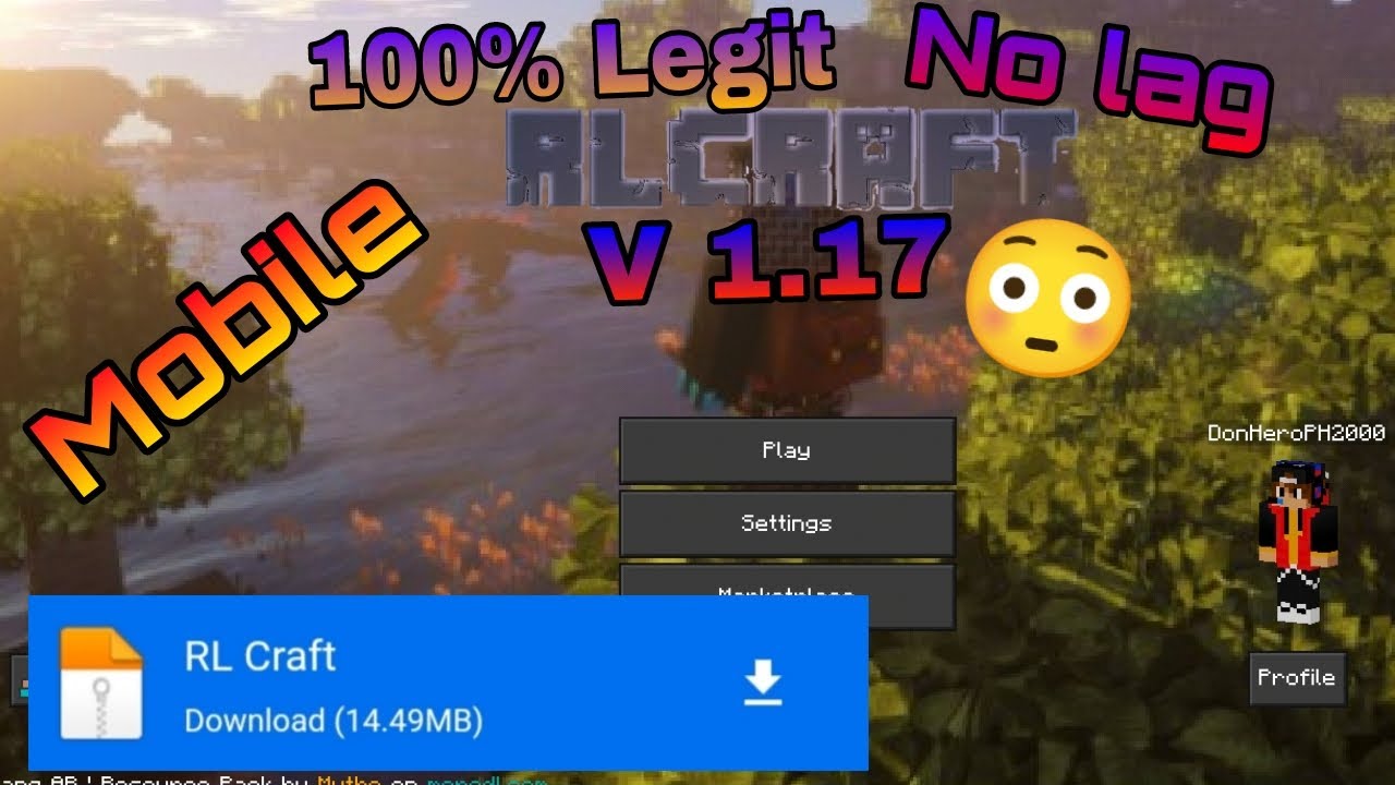 How to download Mod RL Craft Mobile V1.17 No Lag MCPE