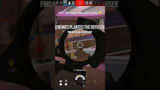 I LOVE clutching up for my team bro , COPPER OR NOT💪🏾#siege #siegex