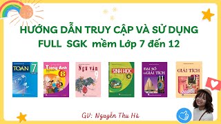 Hướng dẫn truy cập và sử dụng SGK mềm Lớp 7 đến 12 screenshot 4