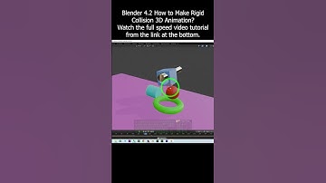 Blender 4.2 How to Make Rigid Collision 3D Animation? #Blender #rigidbody #collision #3danimation