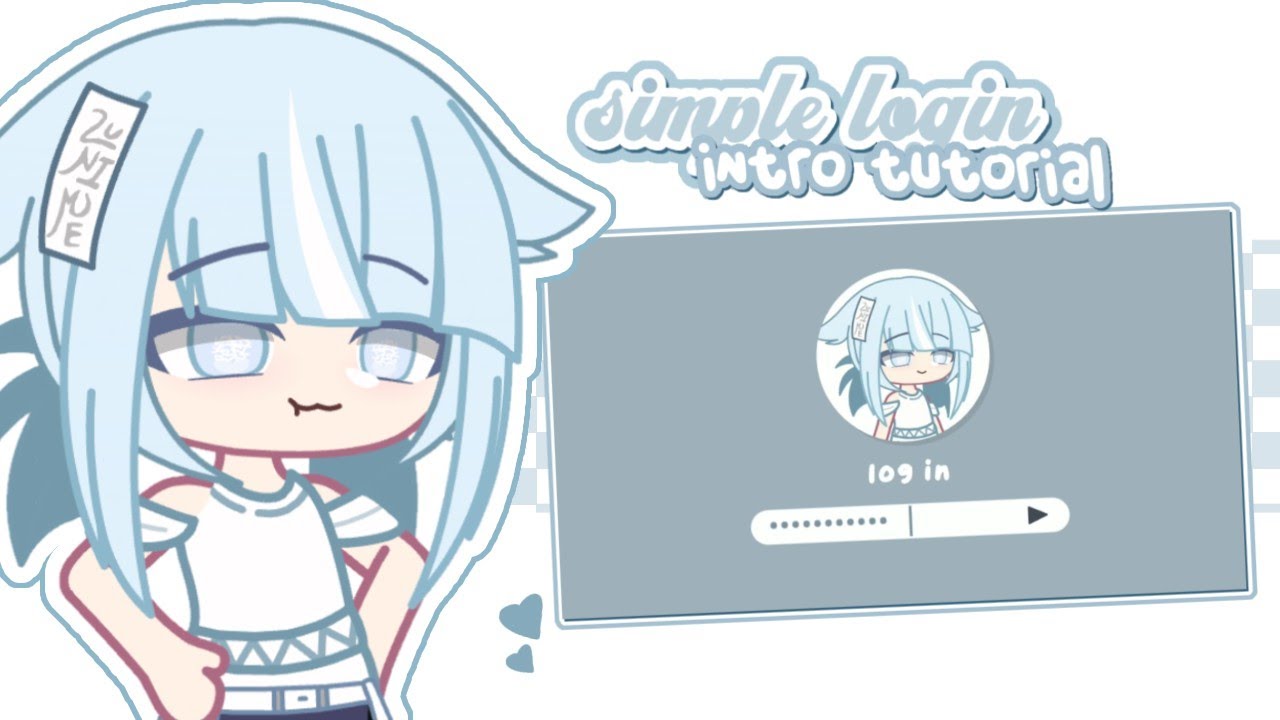 Simple Login Intro Tutorial || Gacha Tutorial ☀️ ˒ - YouTube