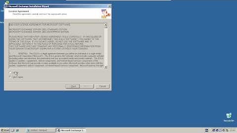 Installing Microsoft Exchange Server 2003 - Windows Server 2003 R2