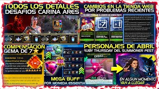 Info Doble 7R4 Genérico Gratis Xcarina Ares Compensación Gema Buff Supevnt & Psj Abril Mcoc