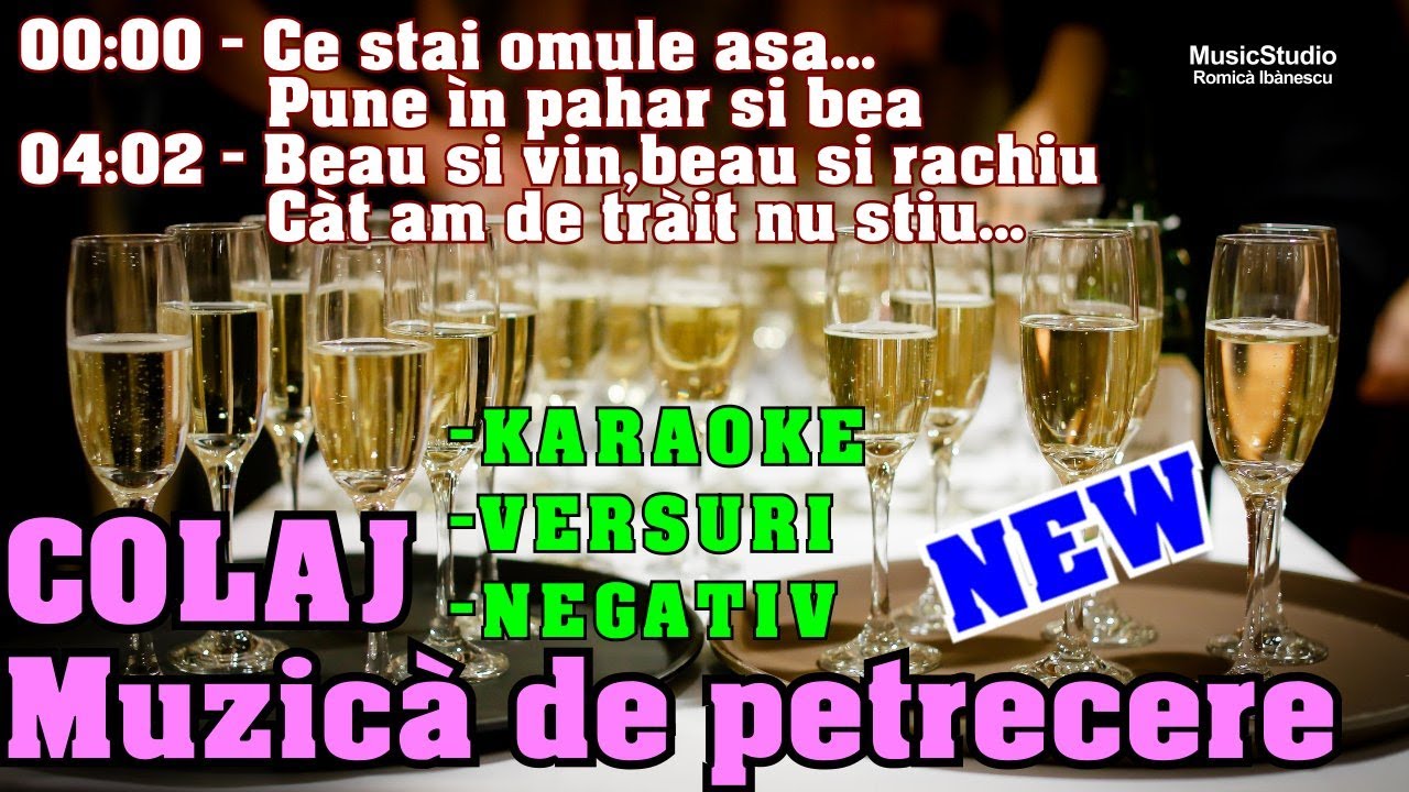Karaoke [COLAJ MOLDOVA] - Muzica de petrecere - Ce stai omule asa + Beau si vin,beau si rachiu