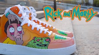 rick and morty shoes jordans