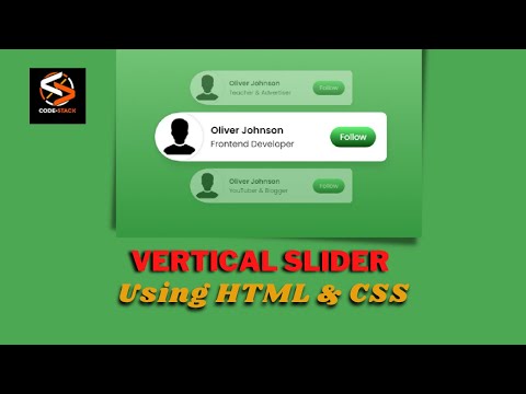 Discover the Best Vertical Slider Designs with HTML & CSS || Coding Tutorials